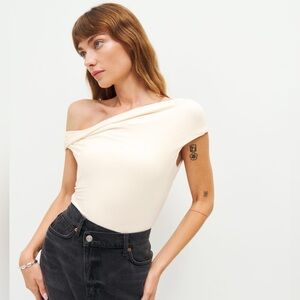 Reformation Cello Knit top in Cream